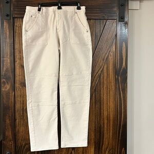 LOFT Cream Women's Pants The Girlfriend